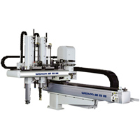 Electric Adjustment Robot - •The Injection Molding Robot-middle traverse robots are extensively applied to plastic injection molding machine 350T ~ 1800T.