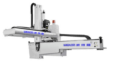 Middle Servo Traverse Type Robot Arm - The Middle Servo Type Robot Arms are extensively applied to plastic injection molding machine 350T ~ 1800T.